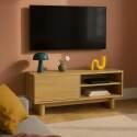 Mobile TV effetto legno 120 cm stile scandinavo