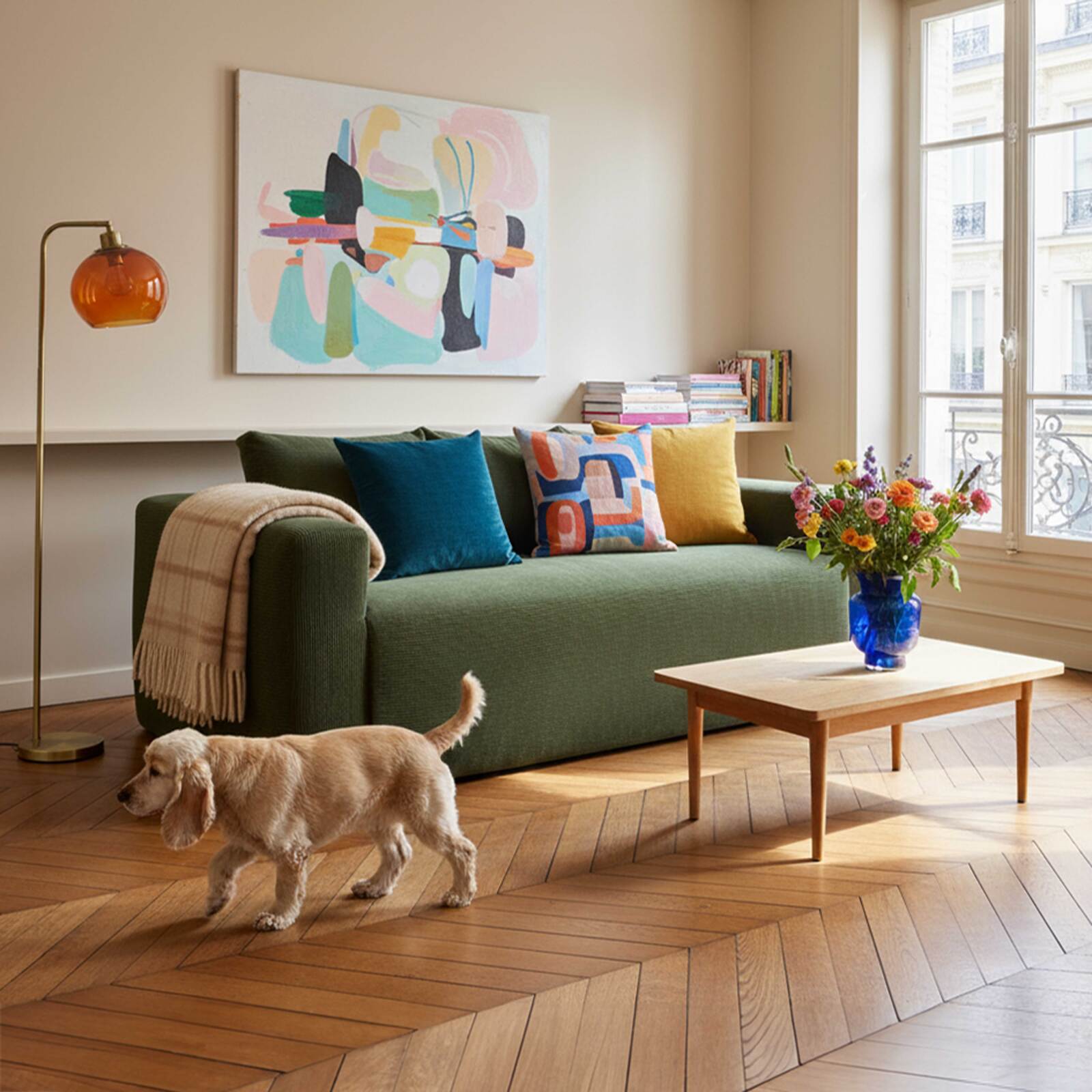 Divano 3 posti in tessuto a coste con cuscini Divano 3 posti in tessuto a coste con cuscini