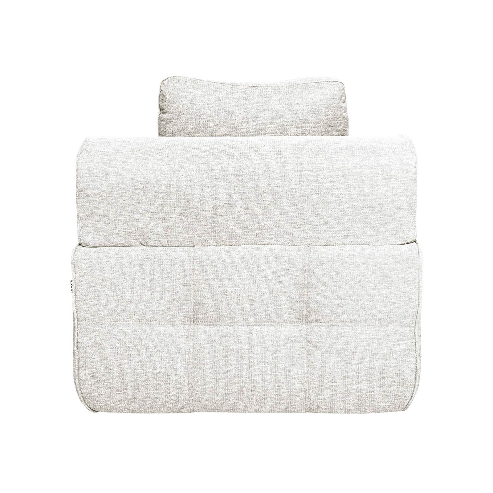 Modulo centrale 1 posto per divano in tessuto con cuscini Modulo centrale 1 posto per divano in tessuto con cuscini