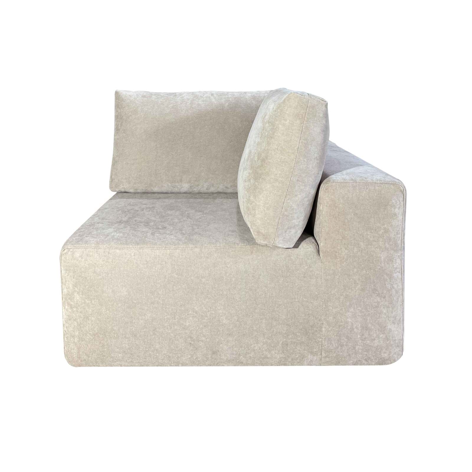 Modulo Giusto 1 posto per divano in tessuto con cuscini