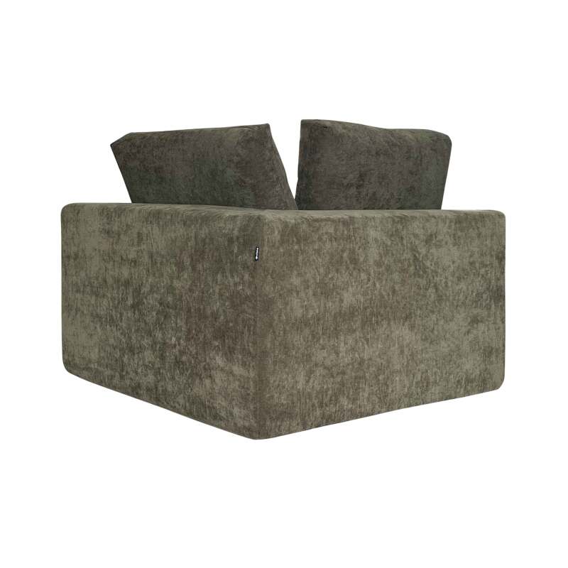 Modulo Giusto 1 posto per divano in tessuto con cuscini