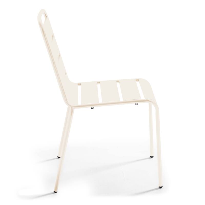 Tavolo da giardino rotondo Ø120 x 72 cm e 6 sedie in metallo (5/7)