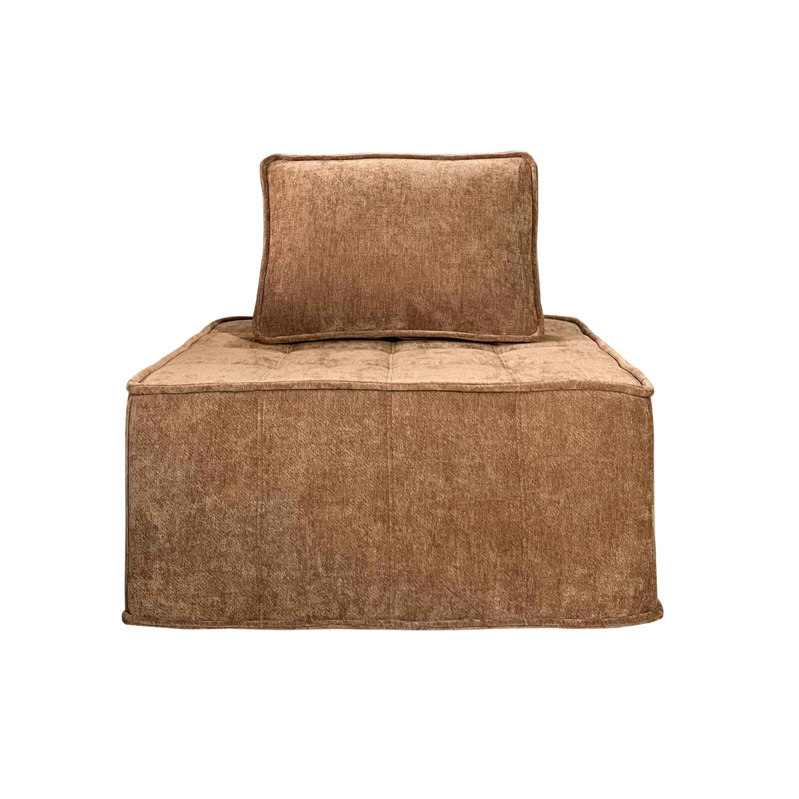 Divano modulare 2 posti in tessuto con cuscini