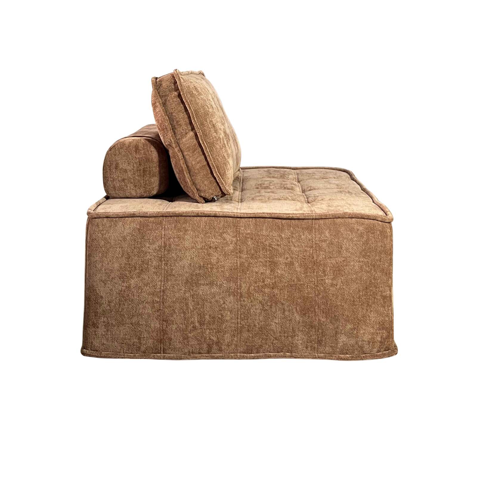 Divano modulare 2 posti in tessuto con cuscini