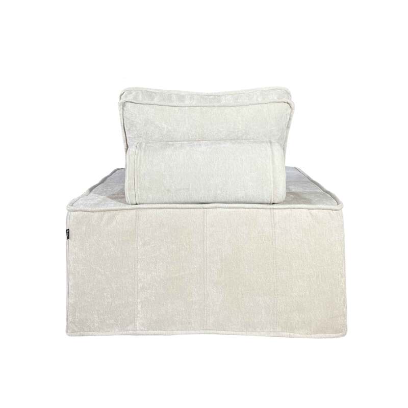 Divano modulare 3 posti in tessuto con cuscini