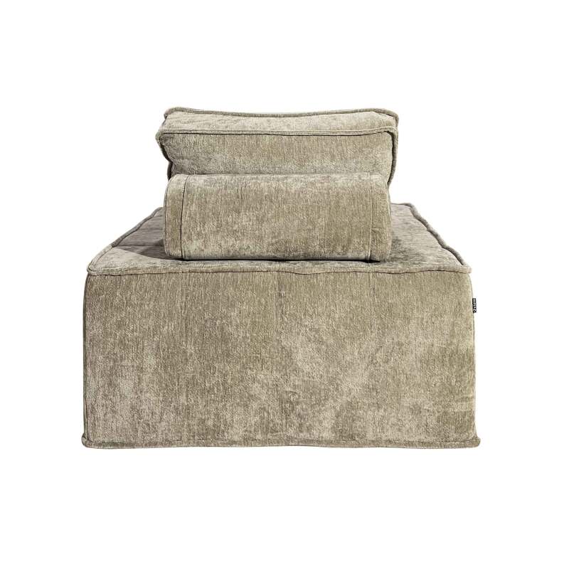 Divano modulare 3 posti in tessuto con cuscini