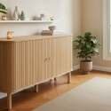 Buffet effetto legno 2 ante 140 cm stile boho