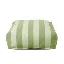 Pouf a righe per divano modulare da esterno