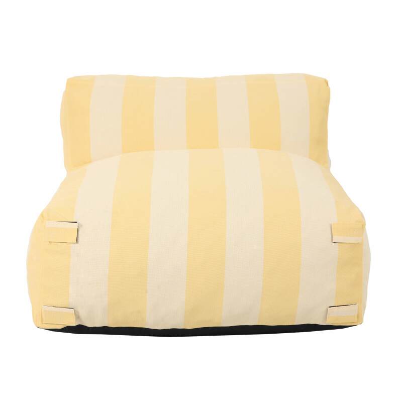 Poltrona a righe per divano modulare da esterno (3/6)