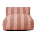 Poltrona a righe per divano modulare da esterno