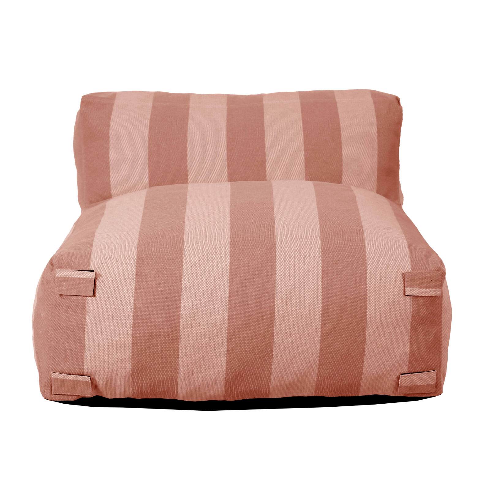 Poltrona a righe per divano modulare da esterno