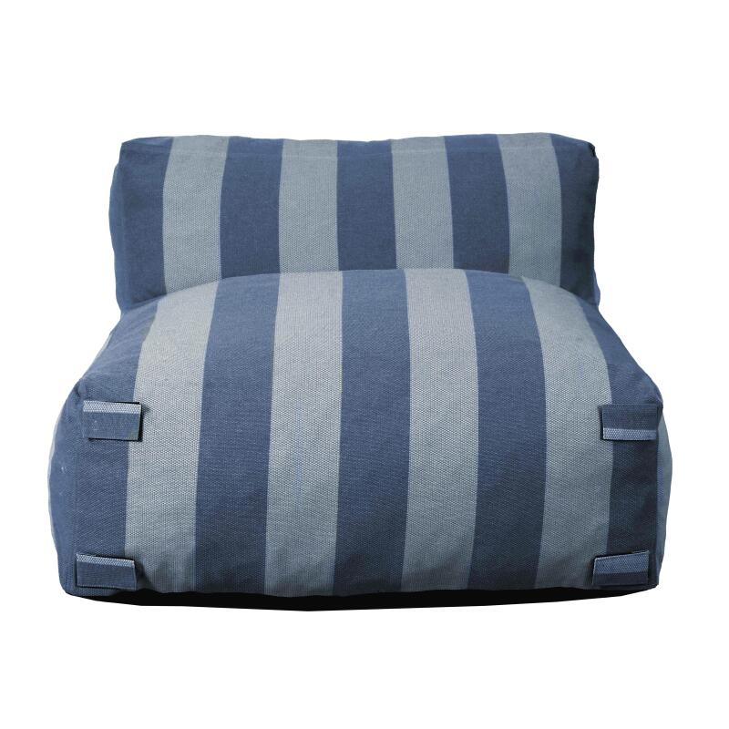 Poltrona a righe per divano modulare da esterno (3/6)