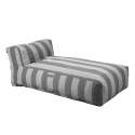 Chaise longue a righe per divano modulare da esterno