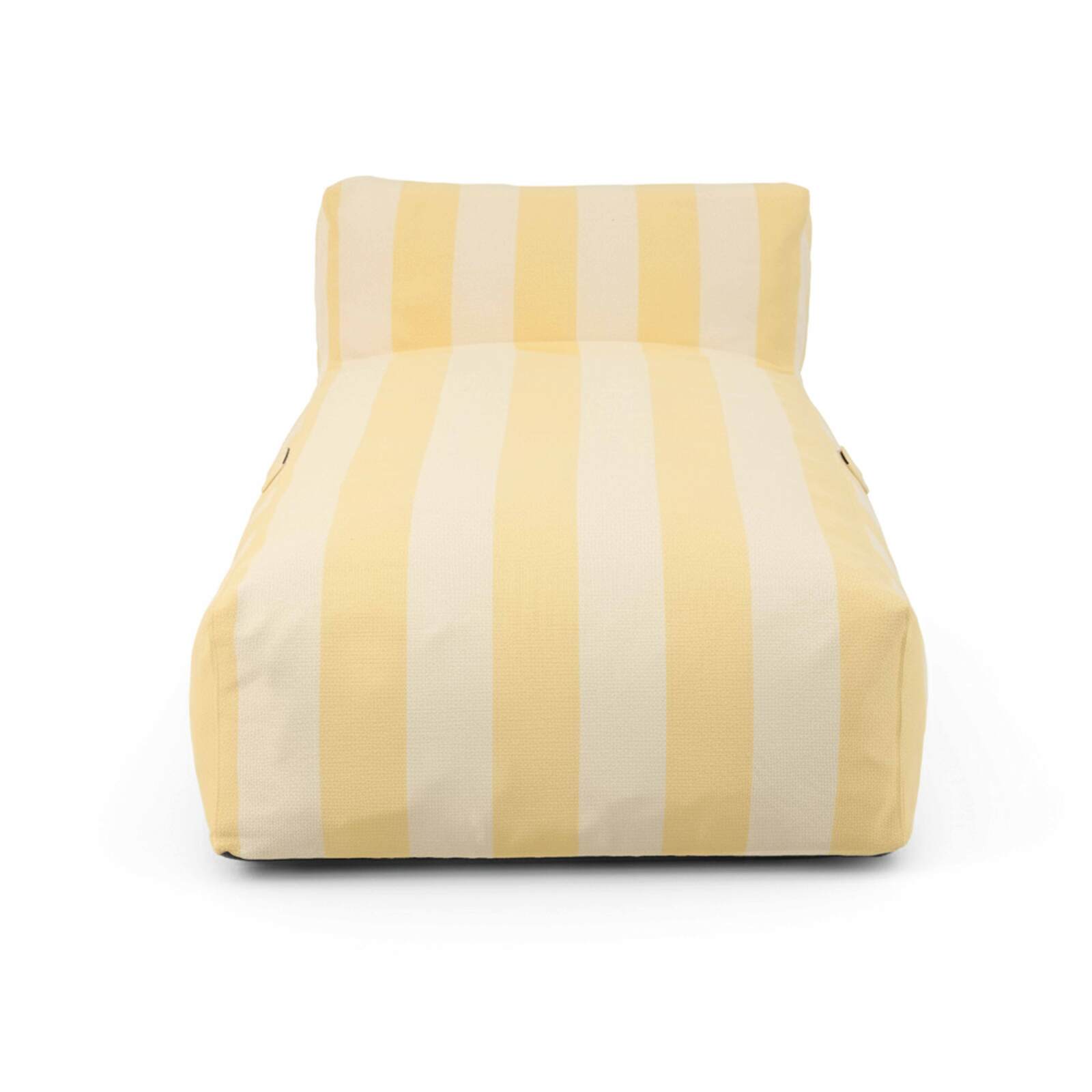 Chaise longue a righe per divano modulare da esterno