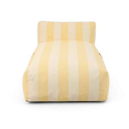 Chaise longue a righe per divano modulare da esterno (3/6)