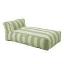 Chaise longue a righe per divano modulare da esterno