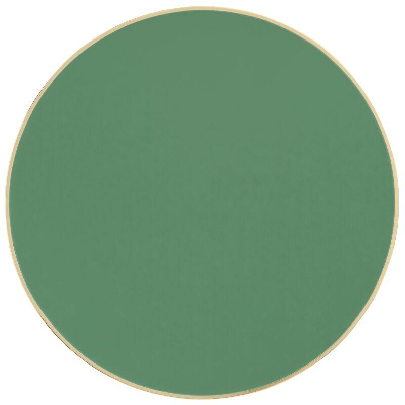 Piano tavolo in multistrato con rivestimento in laminato e bordi in alluminio ⌀60 cm