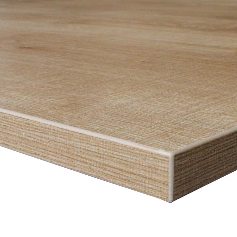 Piano del tavolo in truciolare 120x60 cm con rivestimento in melaminico (3/4)