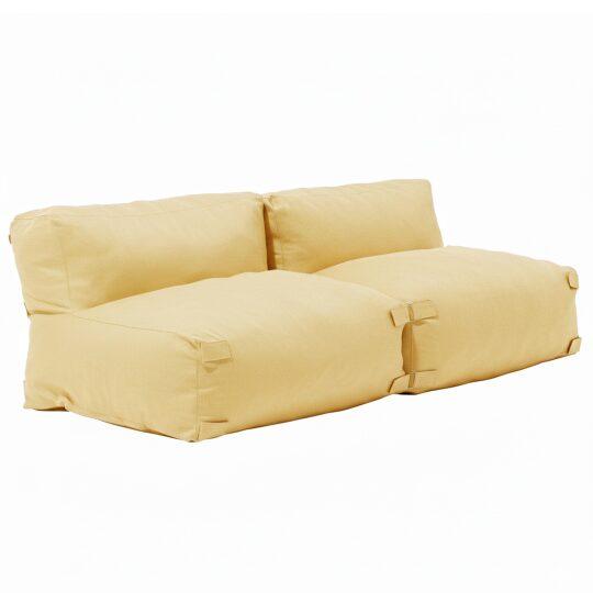 Divano modulare da esterno 2 posti con 2 poltrone | Oviala