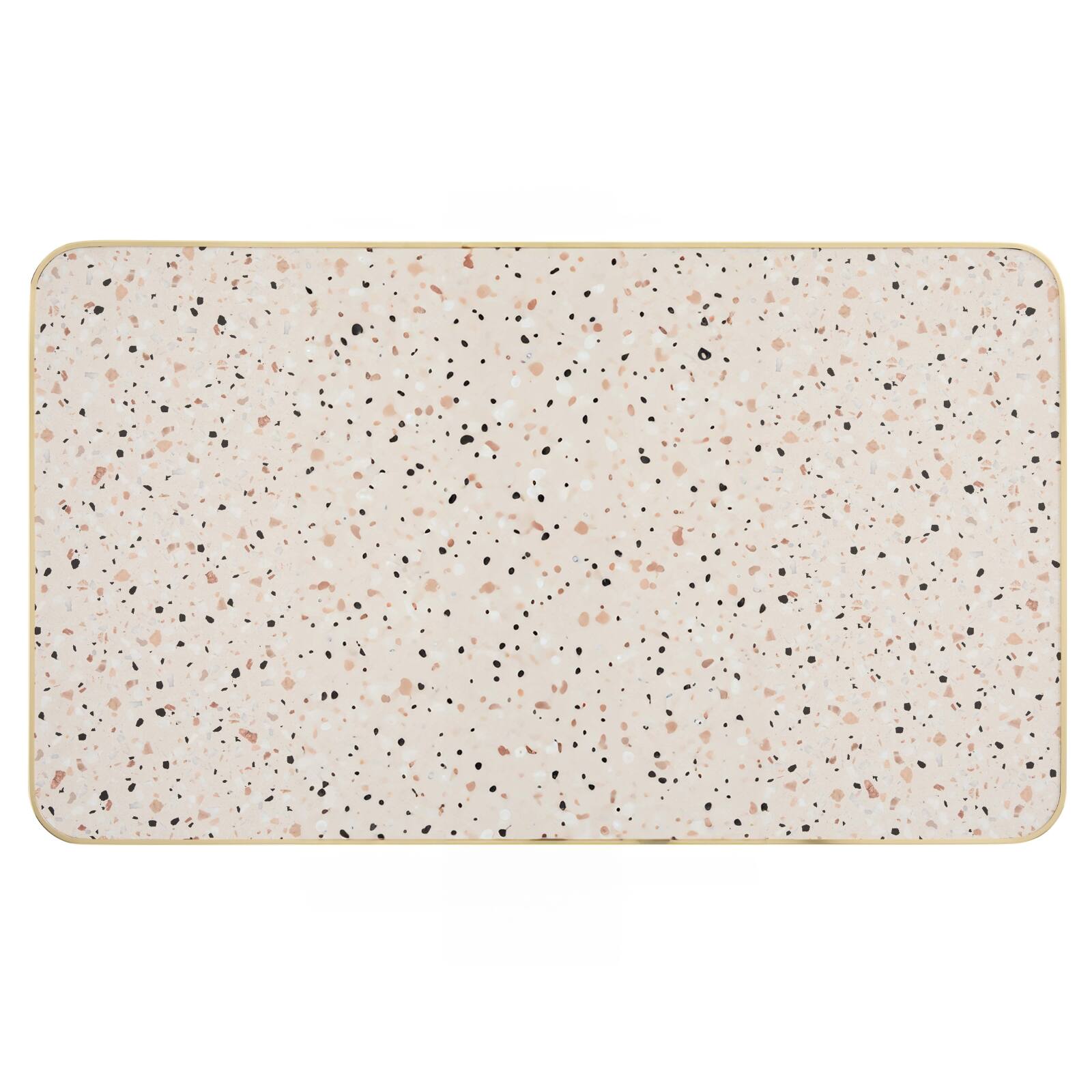 Piano del tavolo in laminato 120x60 cm con bordi in alluminio