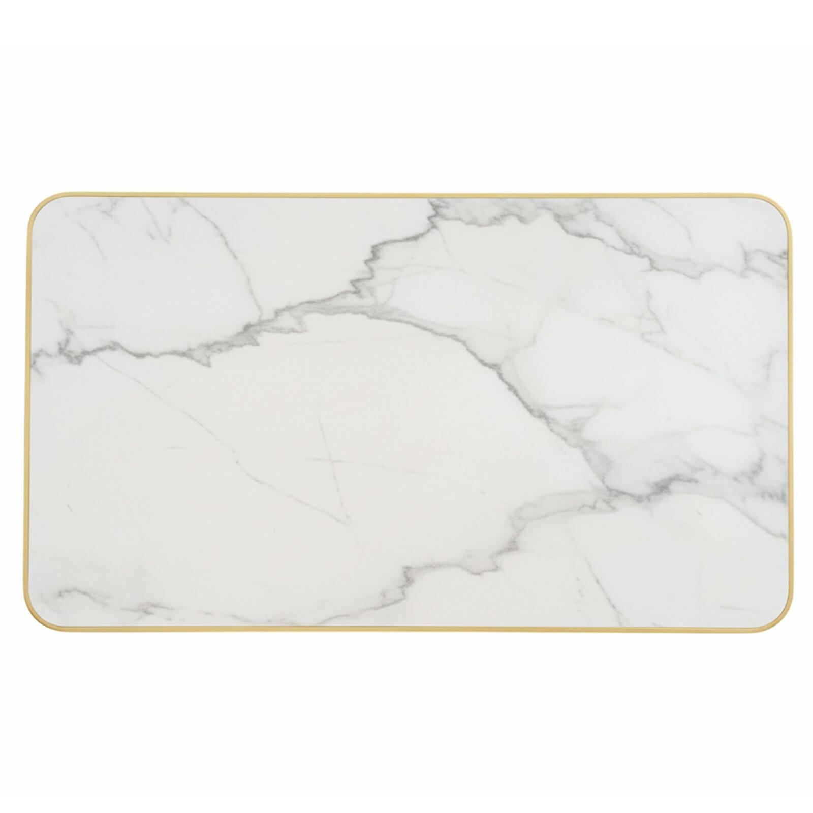 Piano del tavolo in laminato 120x60 cm con bordi in alluminio Piano del tavolo in laminato 120x60 cm con bordi in alluminio