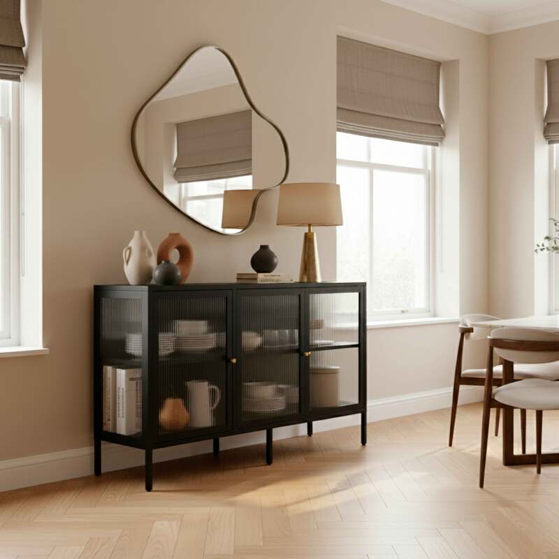 Buffet in metallo 3 ante 140 cm