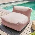 Divano modulare da esterno 7 posti con 5 poltrone, 1 poltrona angolare, 1 chaise longue e 1 pouf