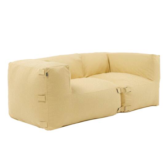 Divano modulare da esterno con 2 posti con 2 poltrone angolari | Oviala