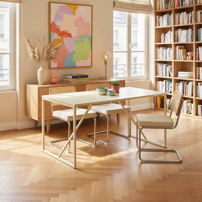 Tavolo da pranzo in metallo 4 persone