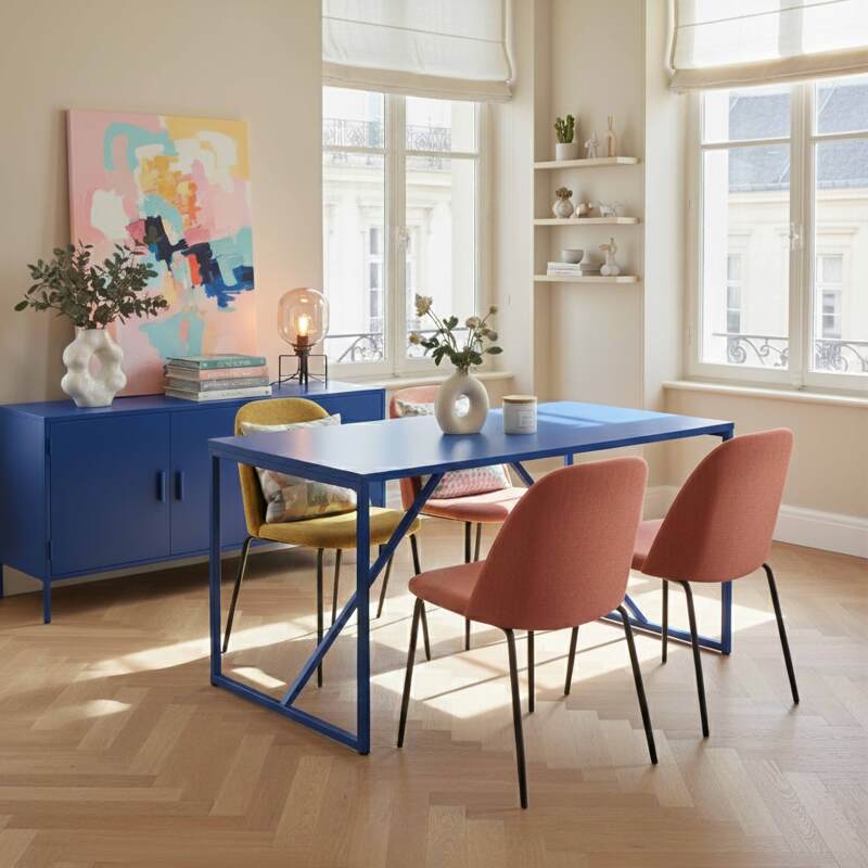 Tavolo da pranzo in metallo 4 persone