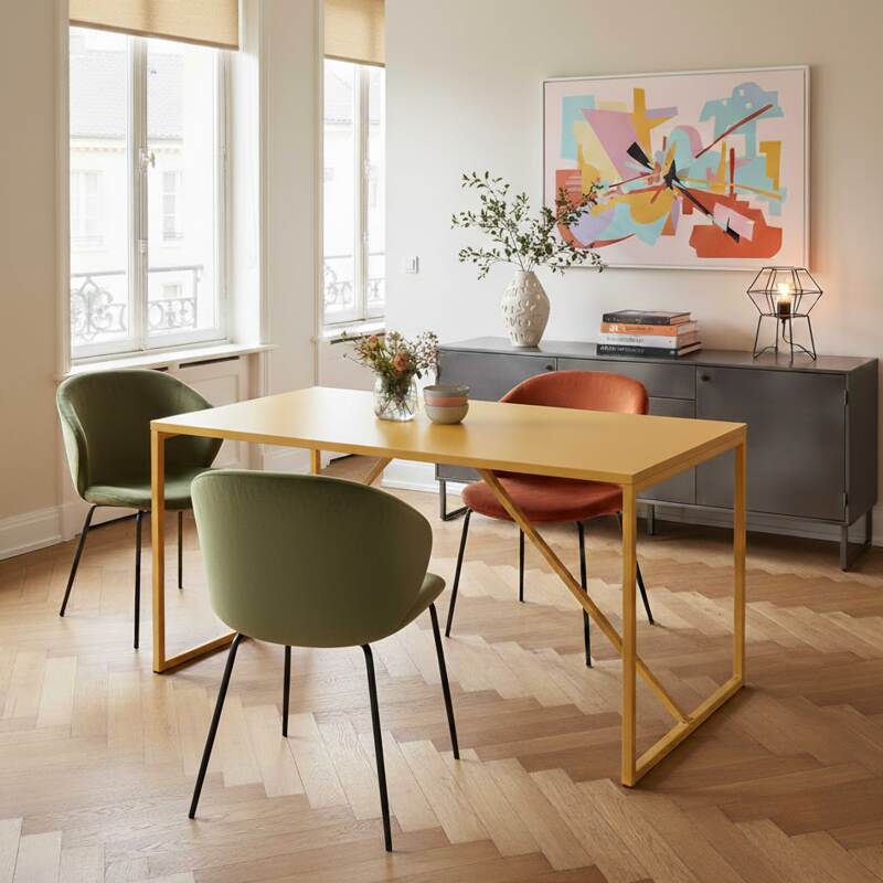 Tavolo da pranzo in metallo 4 persone