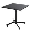 Tavolo da giardino quadrato reclinabile in metallo per 4 persone 70x70 cm