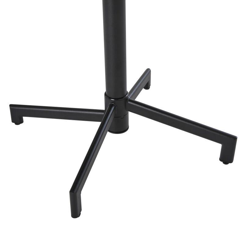 Tavolo da giardino quadrato reclinabile in metallo per 4 persone 70x70 cm (5/6)