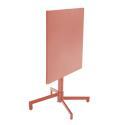 Tavolo da giardino quadrato reclinabile in metallo per 4 persone 70x70 cm