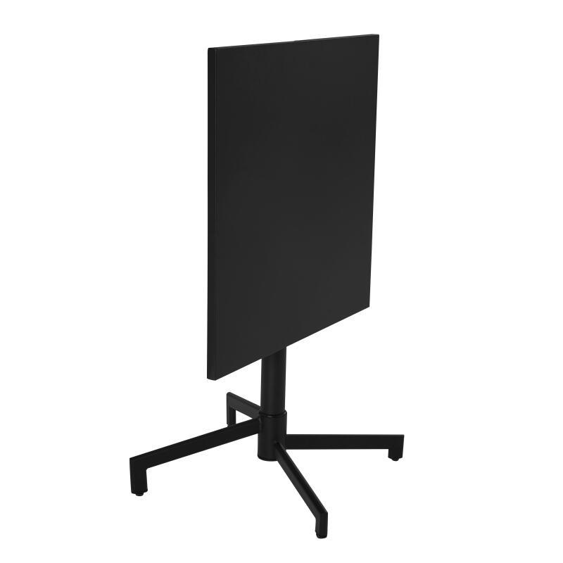 Tavolo da giardino quadrato reclinabile in metallo per 4 persone 70x70 cm (2/6)