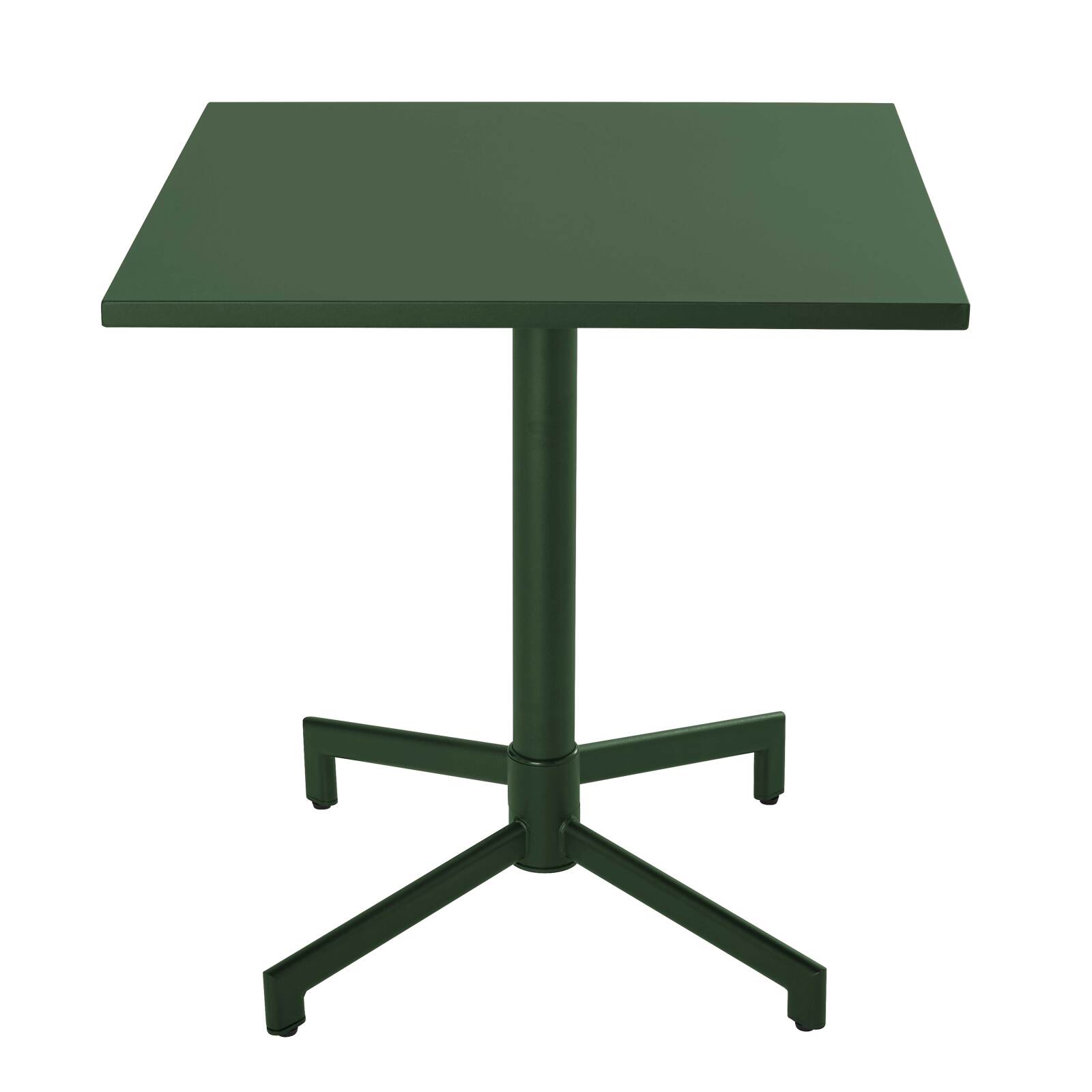 Tavolo da giardino quadrato reclinabile in metallo per 4 persone 70x70 cm
