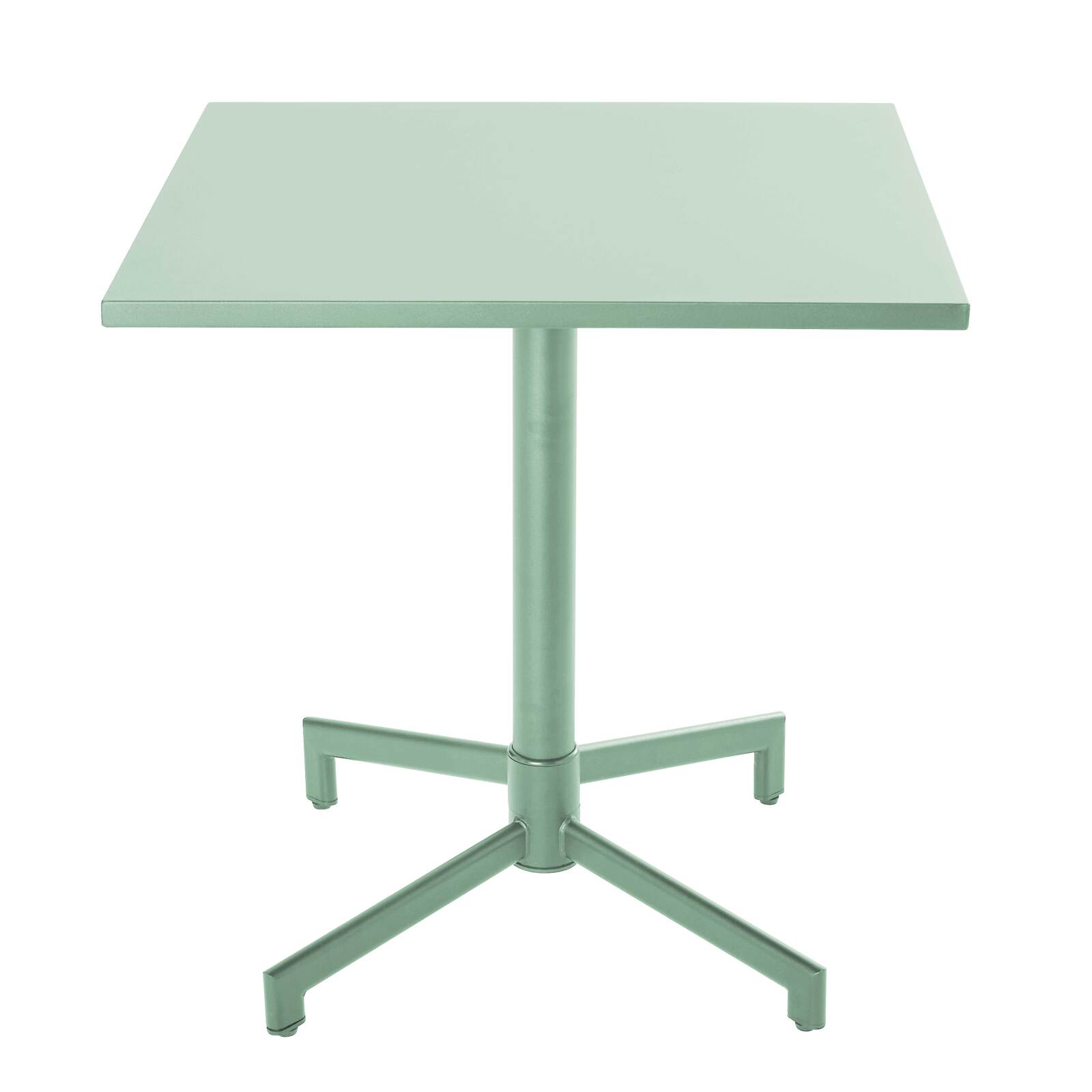 Tavolo da giardino quadrato reclinabile in metallo per 4 persone 70x70 cm