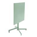 Tavolo da giardino quadrato reclinabile in metallo per 4 persone 70x70 cm