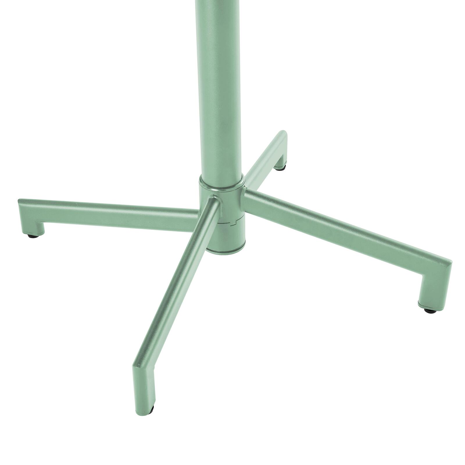 Tavolo da giardino quadrato reclinabile in metallo per 4 persone 70x70 cm