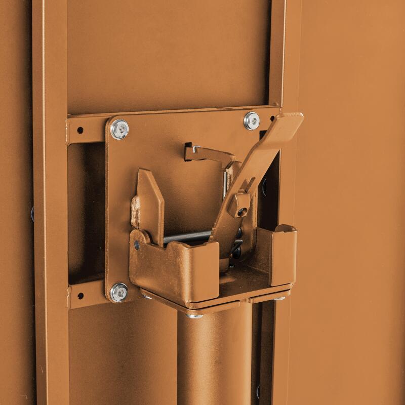 Tavolo da giardino quadrato reclinabile in metallo per 4 persone 70x70 cm (4/6)