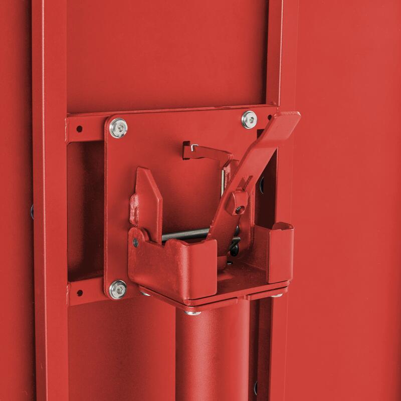 Tavolo da giardino quadrato reclinabile in metallo per 4 persone 70x70 cm (5/6)