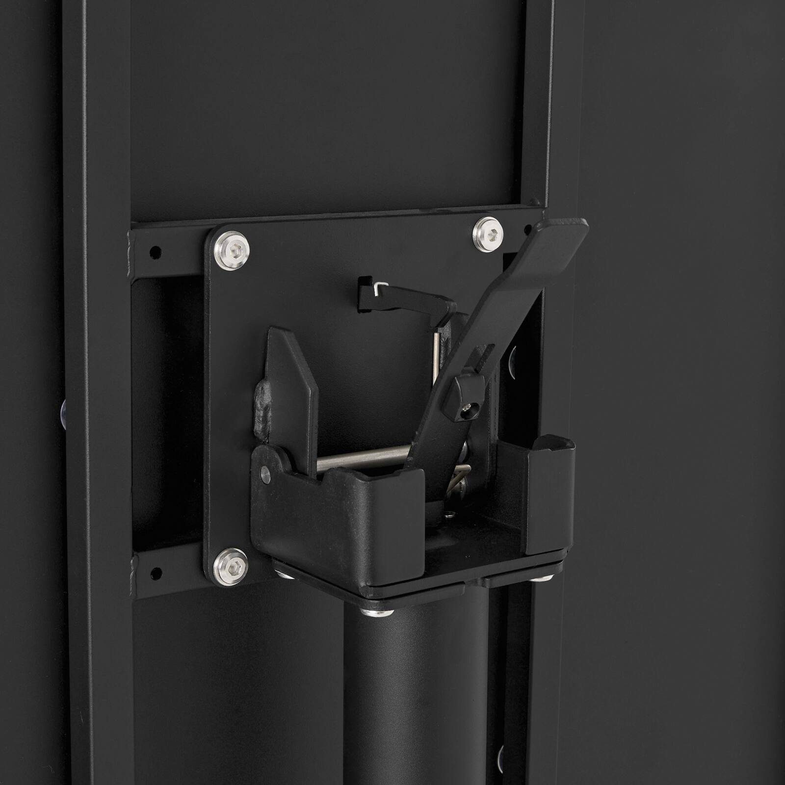 Tavolo da giardino quadrato reclinabile in metallo per 2 persone con piede ad incasso Ø70x72 cm