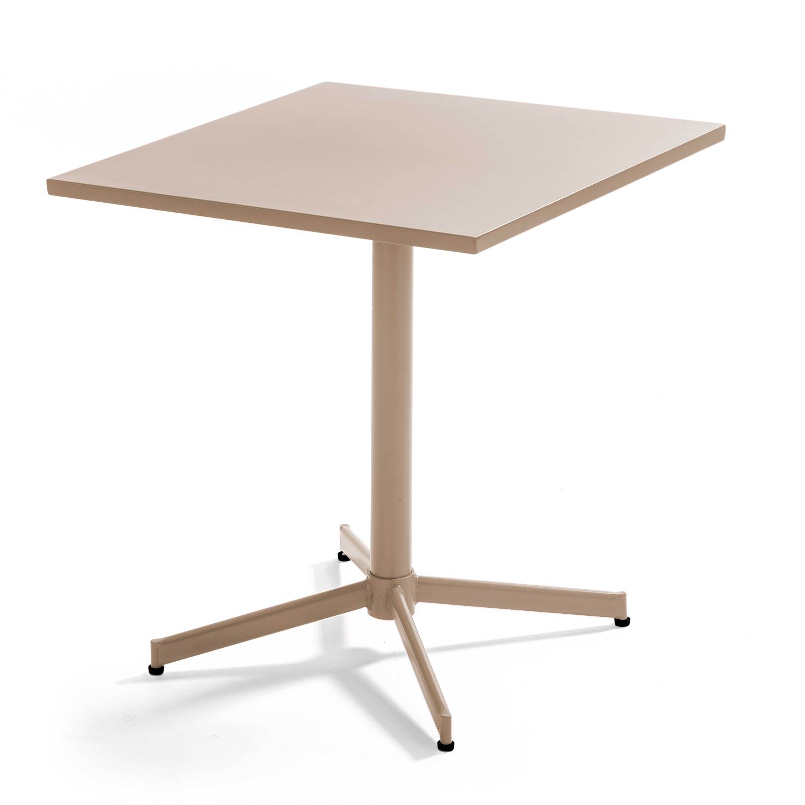 Tavolo da giardino quadrato reclinabile in metallo per 4 persone 70x70 cm