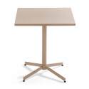 Tavolo da giardino quadrato reclinabile in metallo per 4 persone 70x70 cm