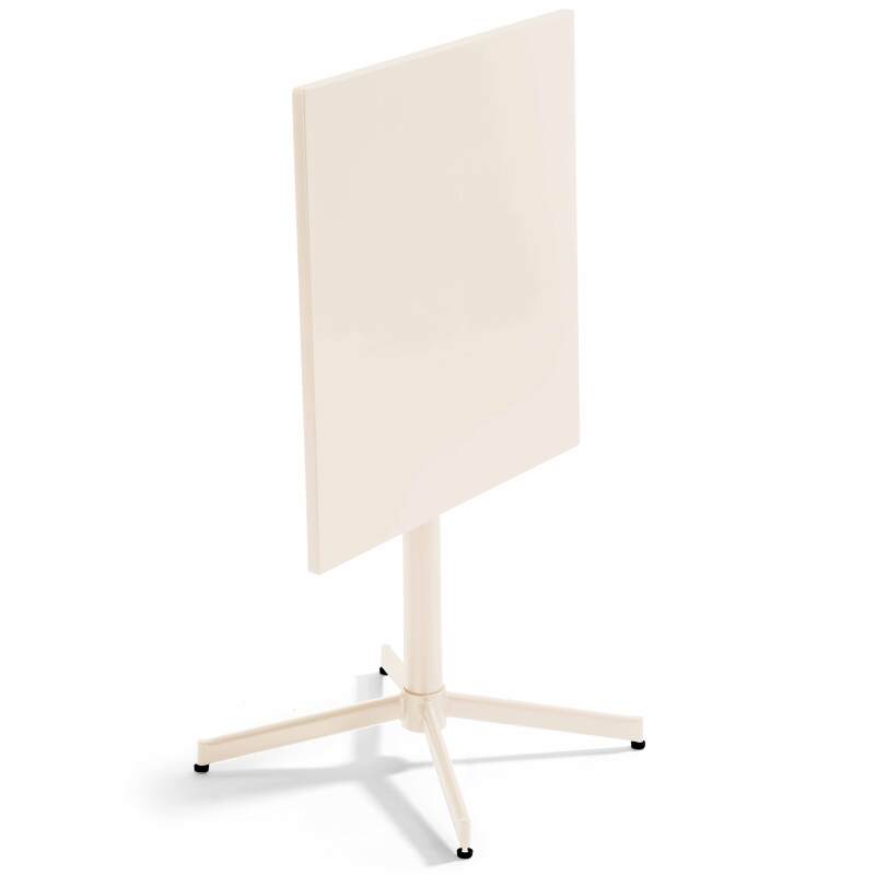 Tavolo da giardino quadrato reclinabile in metallo per 4 persone 70x70 cm (3/7)