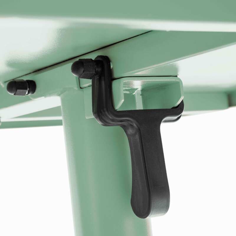 Tavolo da giardino quadrato reclinabile in metallo per 4 persone 70x70 cm (6/7)