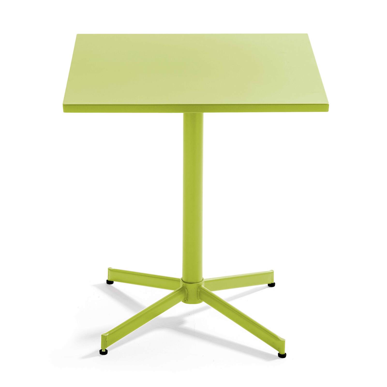 Tavolo da giardino quadrato reclinabile in metallo per 4 persone 70x70 cm