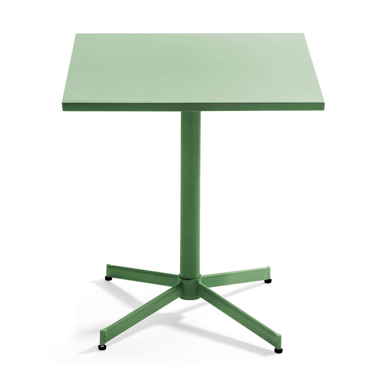 Tavolo da giardino quadrato reclinabile in metallo per 4 persone 70x70 cm