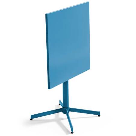 Tavolo da giardino quadrato reclinabile in metallo per 4 persone 70x70 cm (4/8)