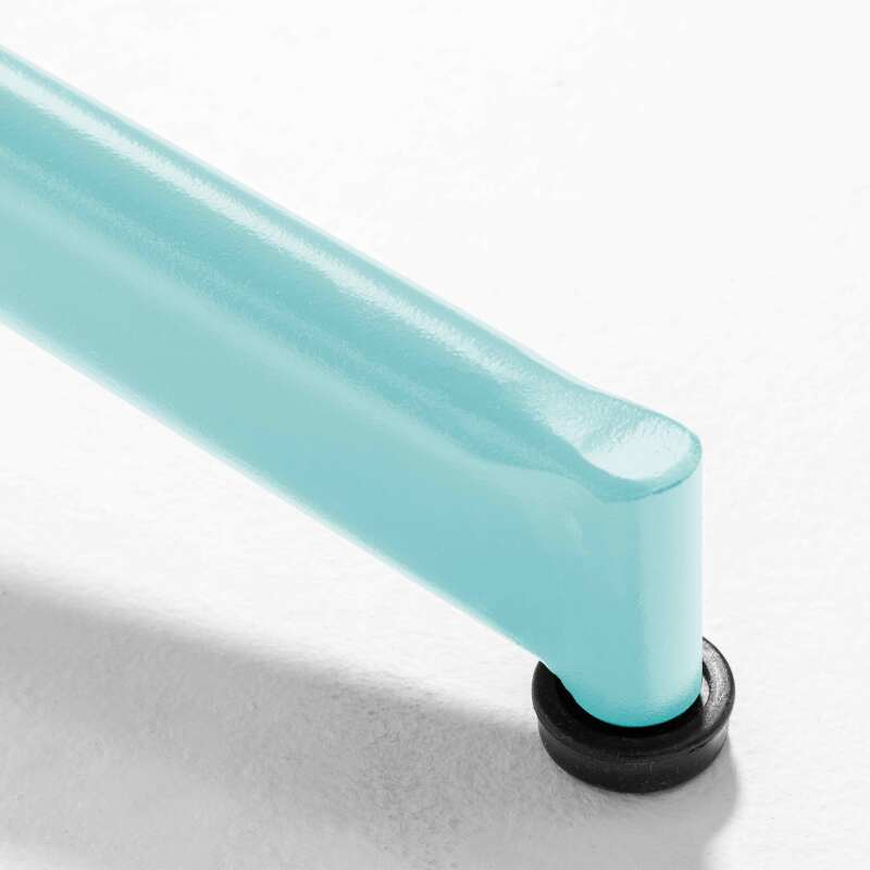 Tavolo da giardino quadrato reclinabile in metallo per 4 persone 70x70 cm (5/7)